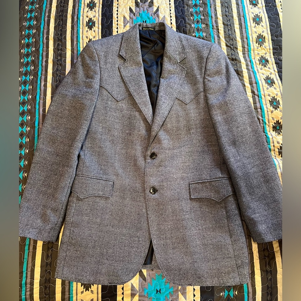 Mens Circle S Western Blazer Size 42L
